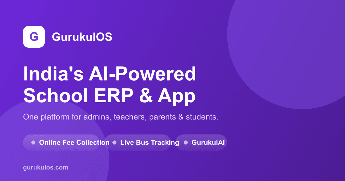 GurukulOS – Best School Management App & ERP in India | Fees, Bus ...